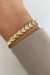 Premium Seri Çavuş Tasarım Kadın Çelik Bileklik Kelepçe