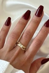 Premium Seri Shiny Tasarım Ayarlanabilir Kadın Yüzük