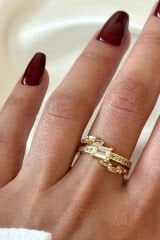 Premium Seri Shiny Tasarım Ayarlanabilir Kadın Yüzük