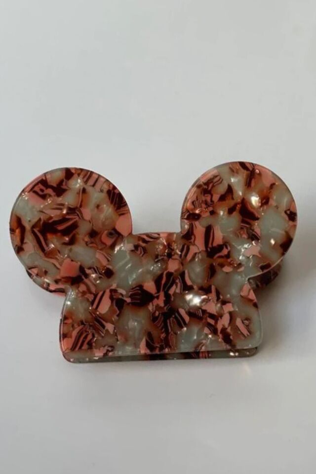 Mickey Mouse Tasarım Çocuk Tokası Çok Renkli Somon