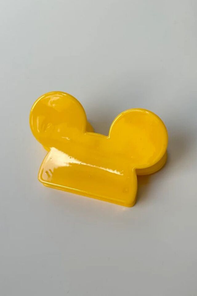 Mickey Mouse Tasarım Çocuk Tokası Sarı