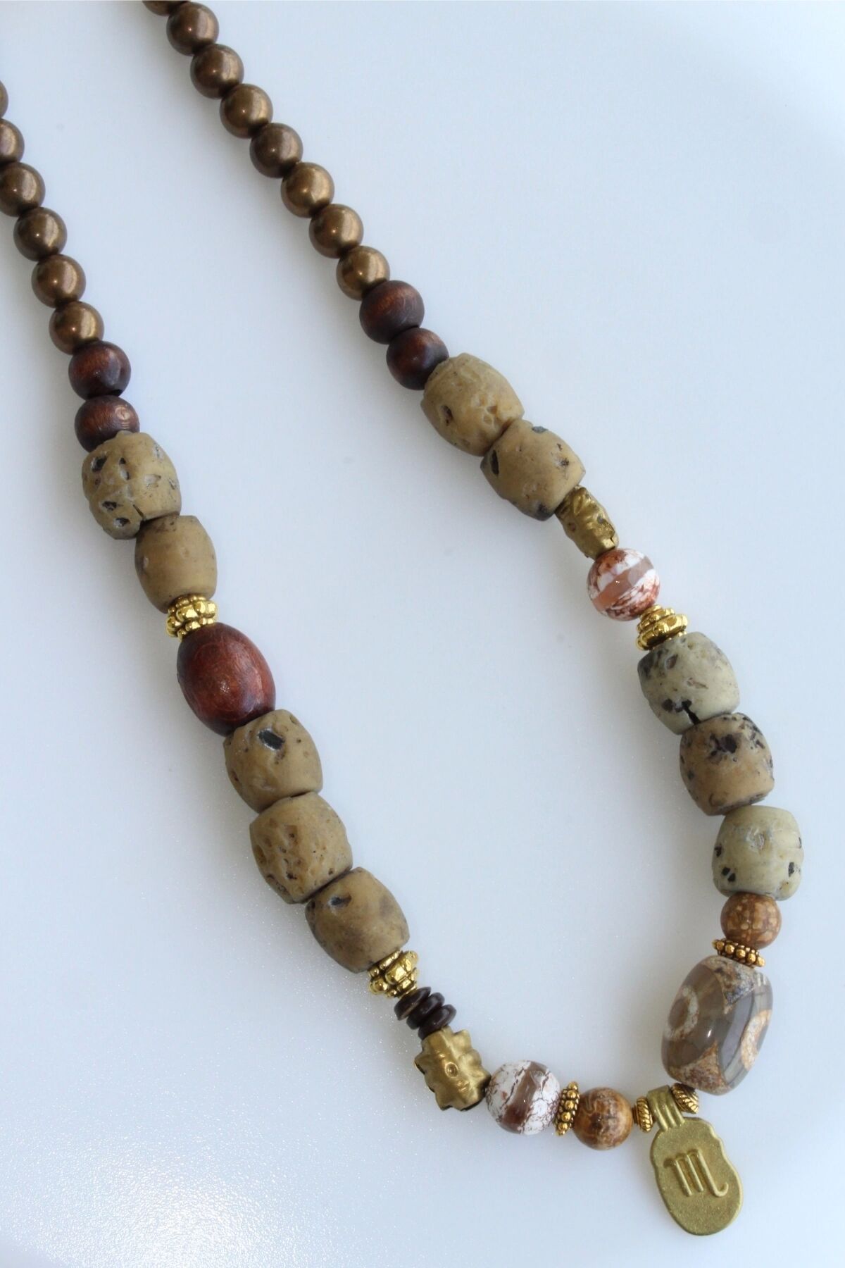 Yeni Sezon Etnik Otantik El Yapımı Taş Bohem Kadın Tasarım Kolye