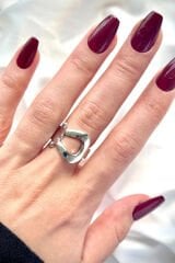 Premium Seri Belt Tasarım Cilalı Ayarlanabilir Kadın Yüzük