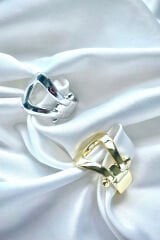 Premium Seri Belt Tasarım Cilalı Ayarlanabilir Kadın Yüzük