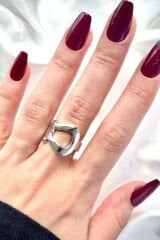 Premium Seri Belt Tasarım Cilalı Ayarlanabilir Kadın Yüzük