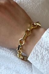 Premium Seri Treasure Tasarım Kararmaz Renk Atmaz Kadın Çelik Bileklik