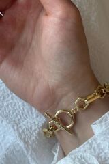 Premium Seri Treasure Tasarım Kararmaz Renk Atmaz Kadın Çelik Bileklik