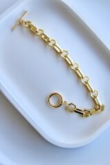 Premium Seri Treasure Tasarım Kararmaz Renk Atmaz Kadın Çelik Bileklik