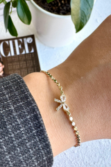 Yeni Sezon Ezme Zincirli Fiyonk Model Renk Atmaz Kararmaz Garantili Kadın Çelik Bileklik