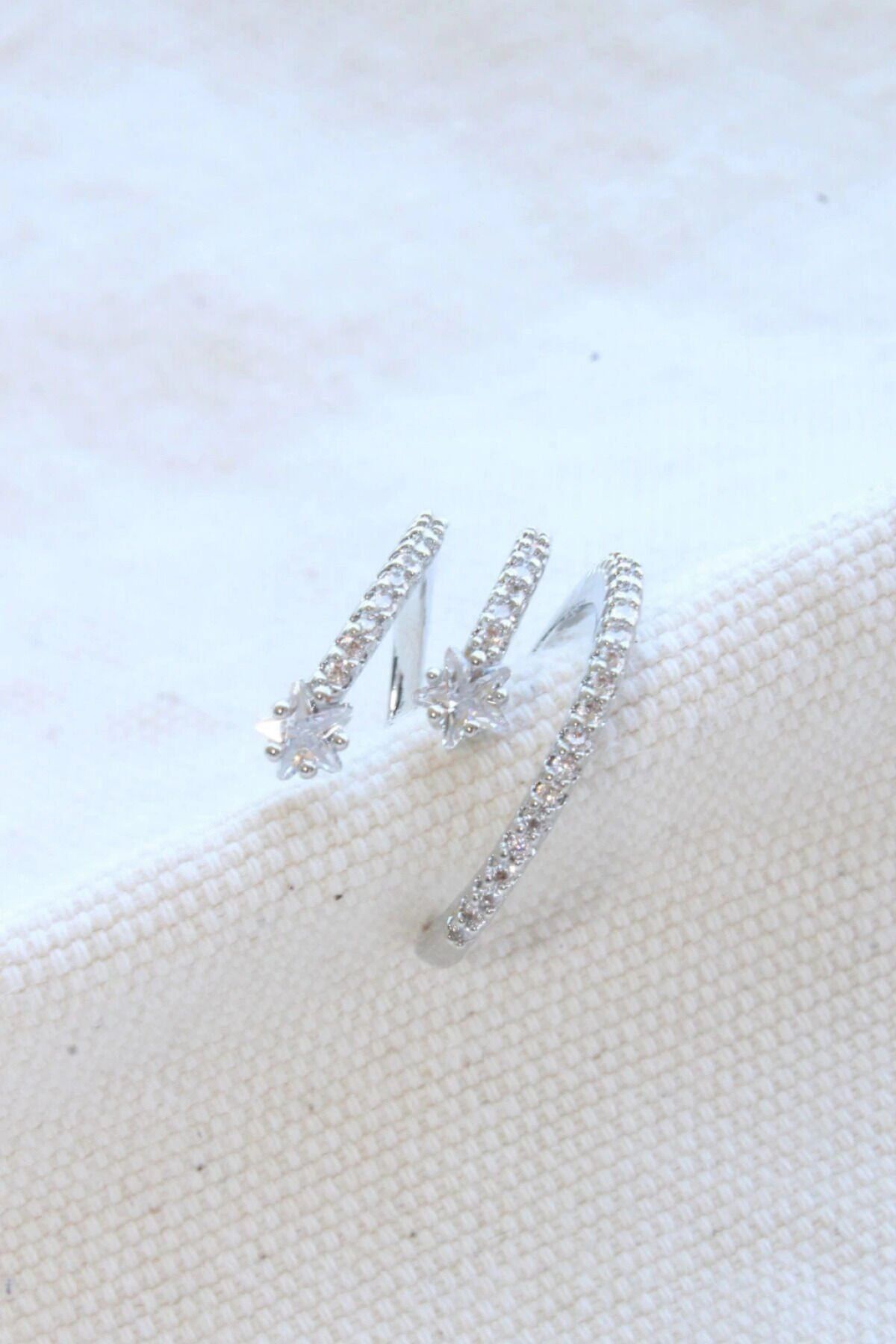 Çoklu Görünüm Zirkon Taşlı Model Earcuff Kıkırdak Küpe Gümüş