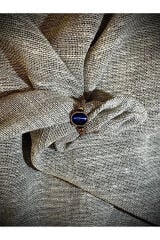 Exclusive Seri Ayarlanabilir Paslanmaz Kararmaz Bronz Renkli Doğal Oval Taş Şık Kadın Yüzük