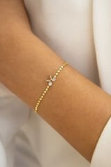 Yeni Sezon Ezme Zincirli Fiyonk Model Renk Atmaz Kararmaz Garantili Kadın Çelik Bileklik