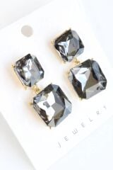 VIP Baget Zirkon Taşlı Tasarım Kararmaz Renk Atmaz Kadın Çelik Küpe