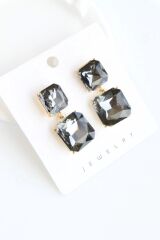 VIP Baget Zirkon Taşlı Tasarım Kararmaz Renk Atmaz Kadın Çelik Küpe