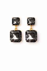 VIP Baget Zirkon Taşlı Tasarım Kararmaz Renk Atmaz Kadın Çelik Küpe