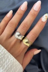 Yeni Sezon Tide Tasarım Ayarlanabilir Kadın Yüzük