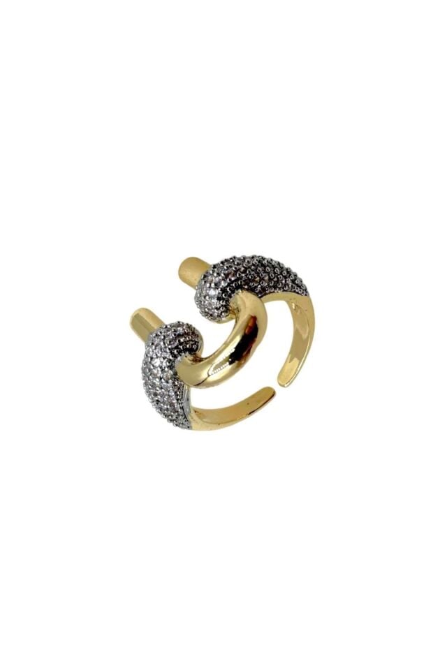 Exclusive Seri Ayarlanabilir Paslanmaz Kararmaz İthal Twist Model Tasarım Çelik Yüzük