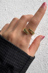 Yeni Sezon Moon Phases Tasarım Ayarlanabilir Kadın Yüzük