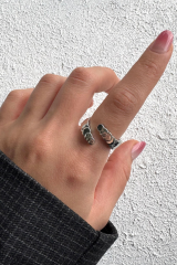 Yeni Sezon Moon Phases Tasarım Ayarlanabilir Kadın Yüzük