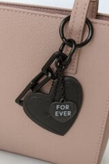 For Ever Yazılı Deri Detaylı Zincirli Kadın Çanta Charmı ve Anahtarlık