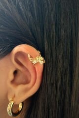 Örümcek Tasarım Kadın Sıkıştırmalı Earcuff Kıkırdak Küpe