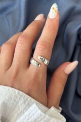 Yeni Sezon Moon Phases Tasarım Ayarlanabilir Kadın Yüzük