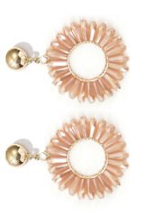 Premium Çiçek Tasarım Sallantılı Kadın Çelik Küpe