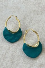 Zarif Çanta Tasarım Sallantılı Kadın Çelik Küpe