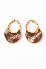 Zarif Çanta Tasarım Sallantılı Kadın Çelik Küpe