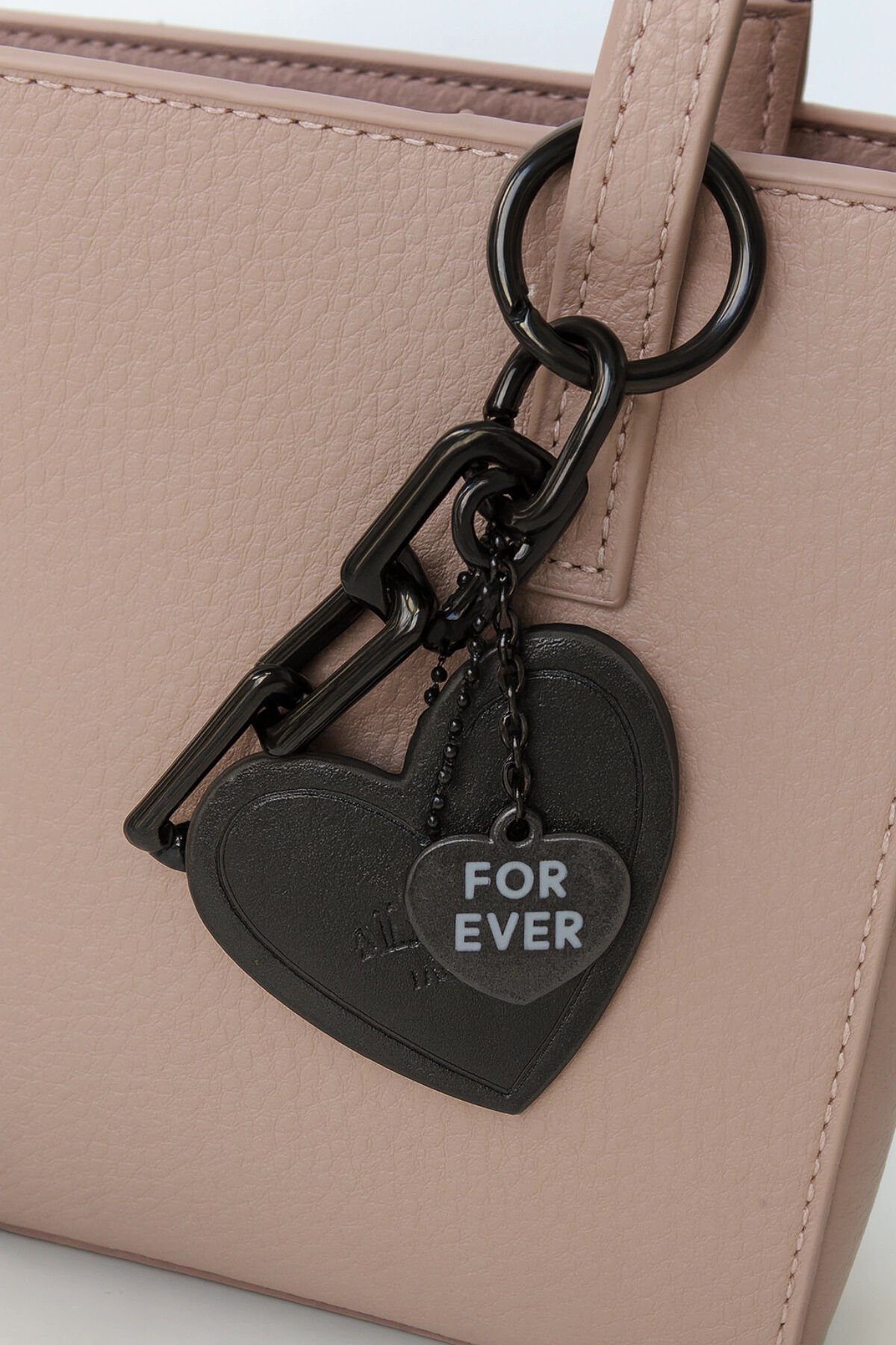 For Ever Yazılı Deri Detaylı Zincirli Kadın Çanta Charmı ve Anahtarlık