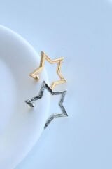 Yıldız Tasarım Sıkıştırmalı Earcuff Kıkırdak Küpe