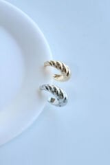 Burgu Tasarım Sıkıştırmalı Earcuff Kıkırdak Küpe