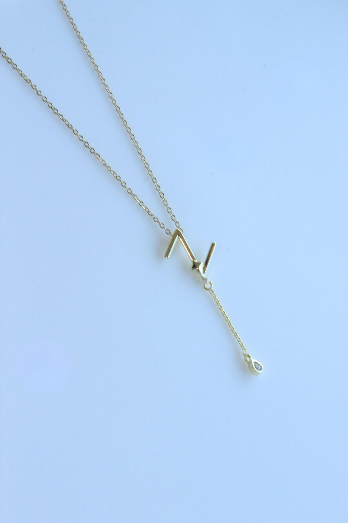 Uzak Şehir Z Harfli Çelik Alya Kolye Kararmaz Renk Atmaz