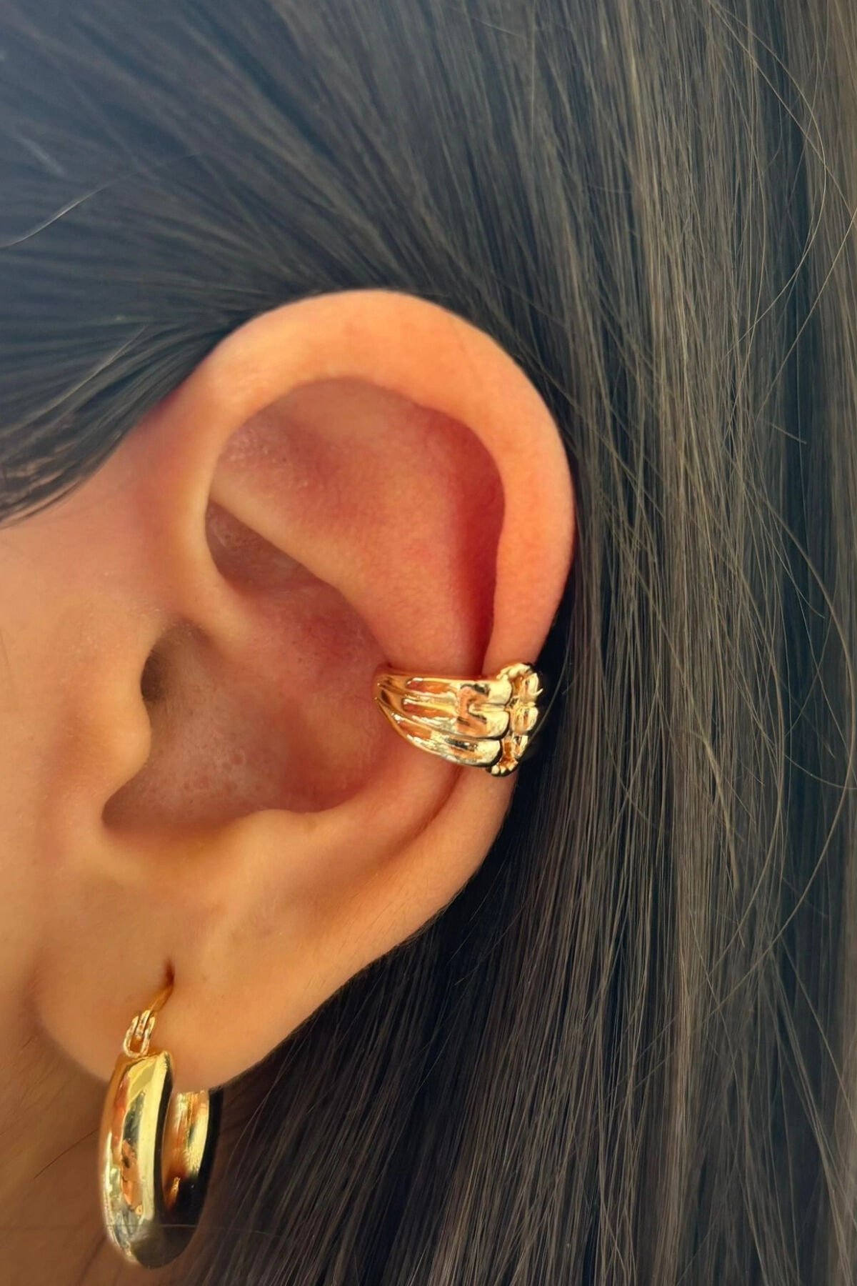 Çoklu Görünüm Kadın Sıkıştırmalı Earcuff Kıkırdak Küpe