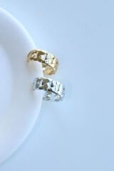 Gumet Tasarım Kadın Sıkıştırmalı Earcuff Kıkırdak Küpe