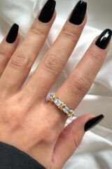 VIP %100 İthal X Co Tasarım Ayarlanabilir Kadın Çelik Yüzük