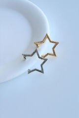 Yıldız Tasarım Sıkıştırmalı Earcuff Kıkırdak Küpe
