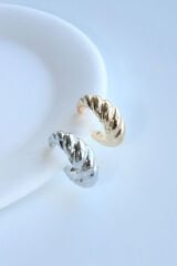 Burgu Tasarım Sıkıştırmalı Earcuff Kıkırdak Küpe