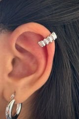 Kadın Sıkıştırmalı Earcuff Kıkırdak Küpe