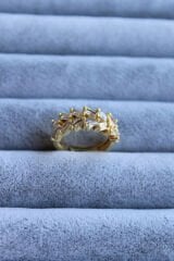 Yeni Sezon Çapraz Full Baget Zirkon Taşlı Model Ayarlanabilir Kadın Yüzük