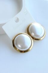 Premium Seri Düğme Tasarım Kararmaz Renk Atmaz Kadın Çelik Küpe