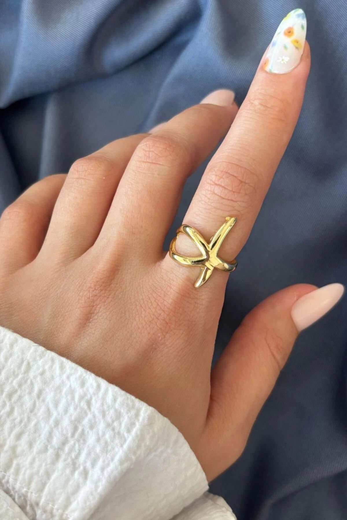 Yeni Sezon Starfish Tasarım Ayarlanabilir Kadın Yüzük