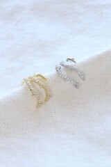 Çoklu Görünüm Zirkon Taşlı Sarmaşık Model Earcuff Kıkırdak Küpe