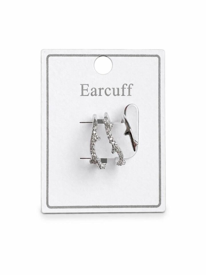 Çoklu Görünüm Zirkon Taşlı Sarmaşık Model Earcuff Kıkırdak Küpe