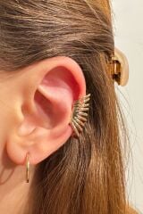 Özel Seri Çoklu Halka Model Tasarım Çelik Kıkırdak Küpe