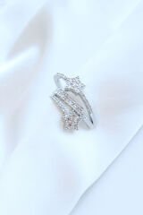 Çoklu Görünüm Zirkon Taşlı Yıldız Model Earcuff Kıkırdak Küpe