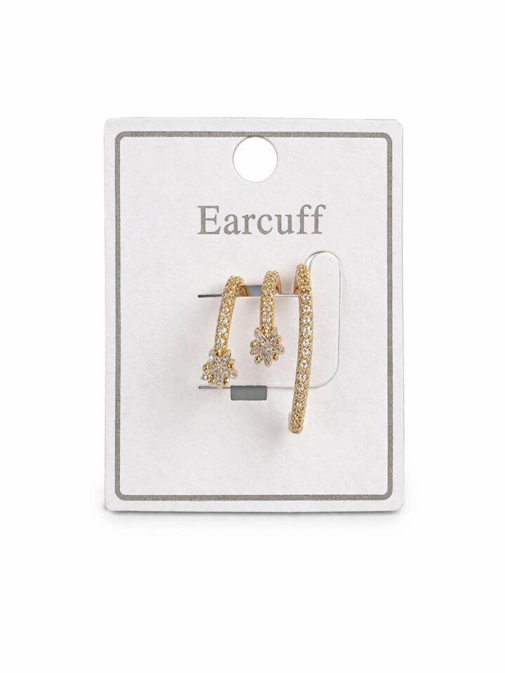 Çoklu Görünüm Zirkon Taşlı Model Earcuff Kıkırdak Küpe