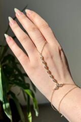 Damla Model Zirkon Taşlı Kararmaz Renk Atmaz Kadın Şahmeran