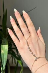 Damla Model Zirkon Taşlı Kararmaz Renk Atmaz Kadın Şahmeran