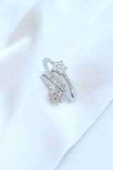 Çoklu Görünüm Zirkon Taşlı Yıldız Model Earcuff Kıkırdak Küpe